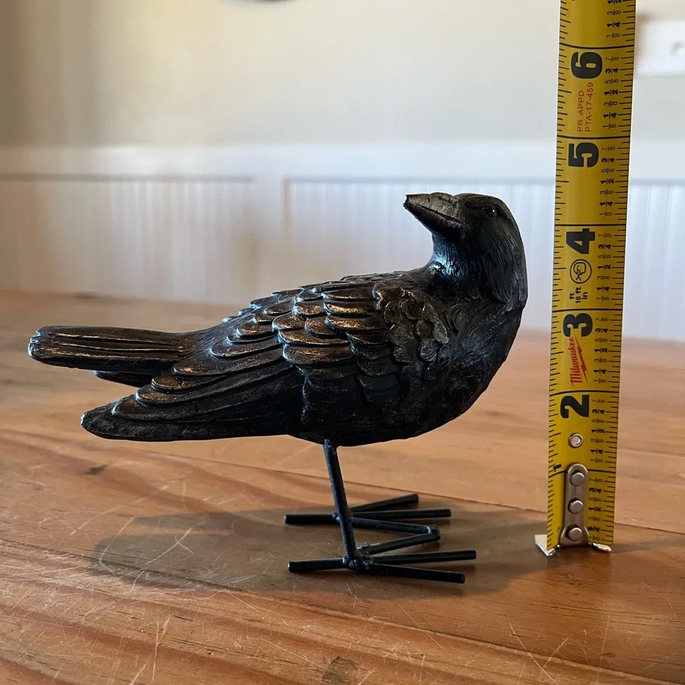 Metal Raven Figurine/Statue - Picture 6 of 8